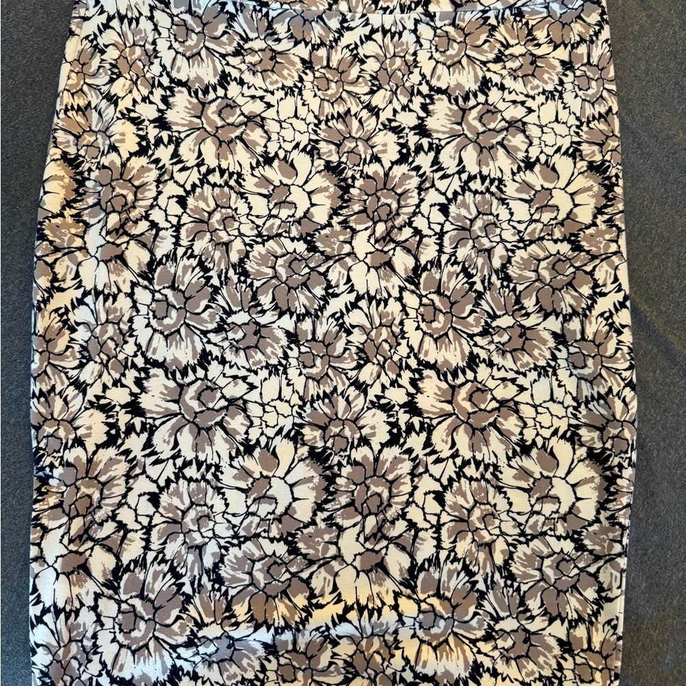 SD Collection Black and Cream Midi Pencil Skirt for Cocktail